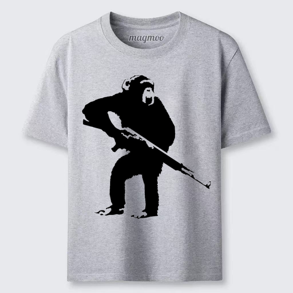 Magmoo Gun-Toting Chimp T-shirt