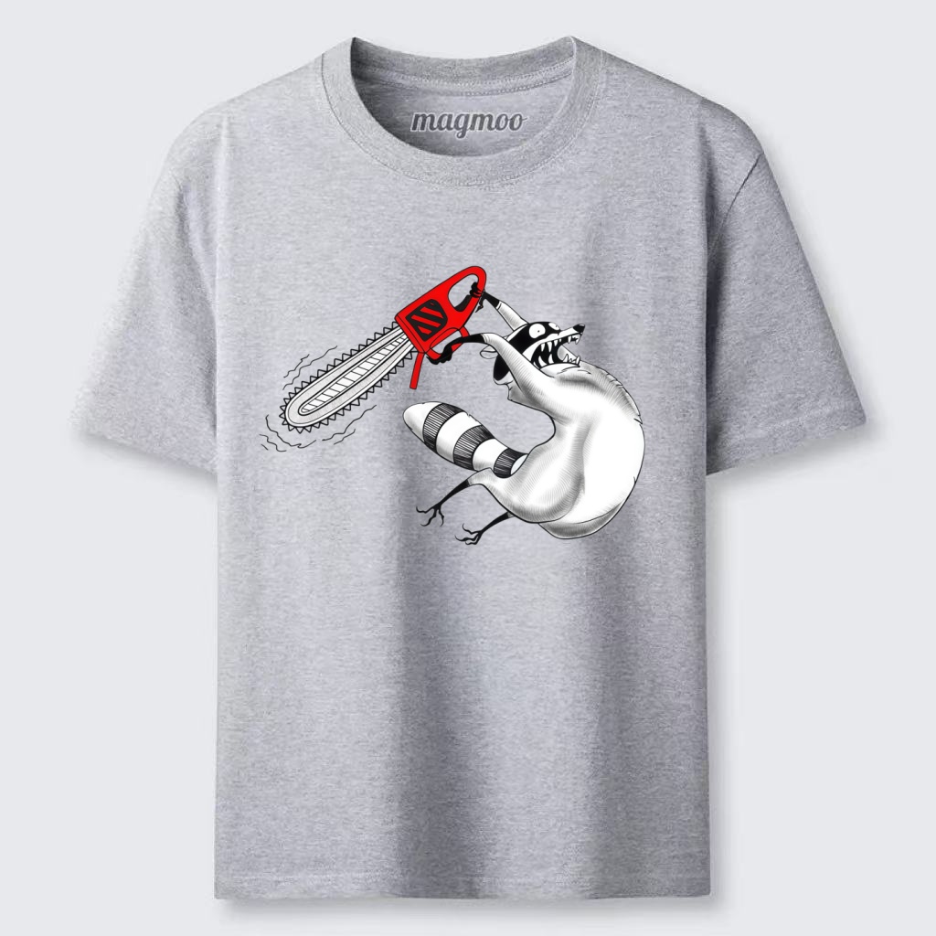 Magmoo Chainsaw Raccoon T-shirt