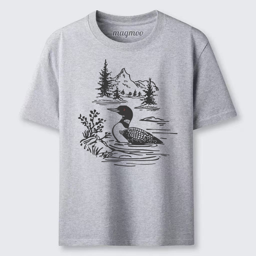 Magmoo Loon Bird Watching Graphic Classic T-shirt