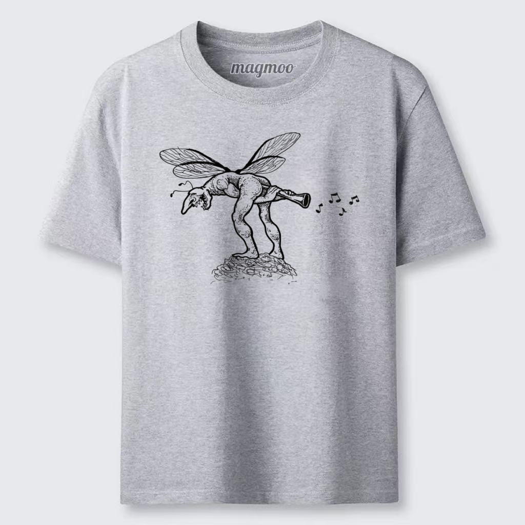 Magmoo Horn Playing Goblin Fairy Classic T-shirt