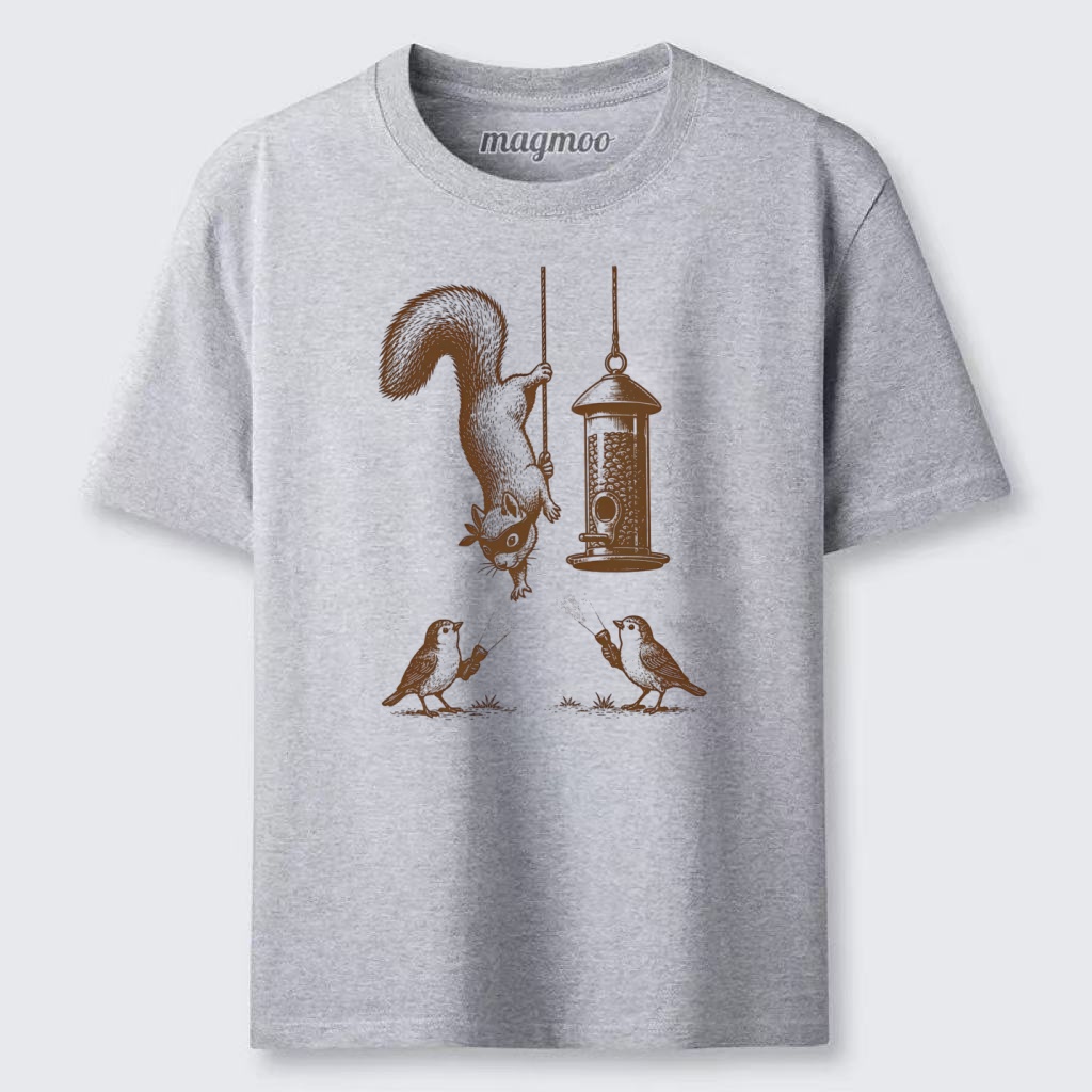 Magmoo Funny Squirrel Birds Classic T-shirt