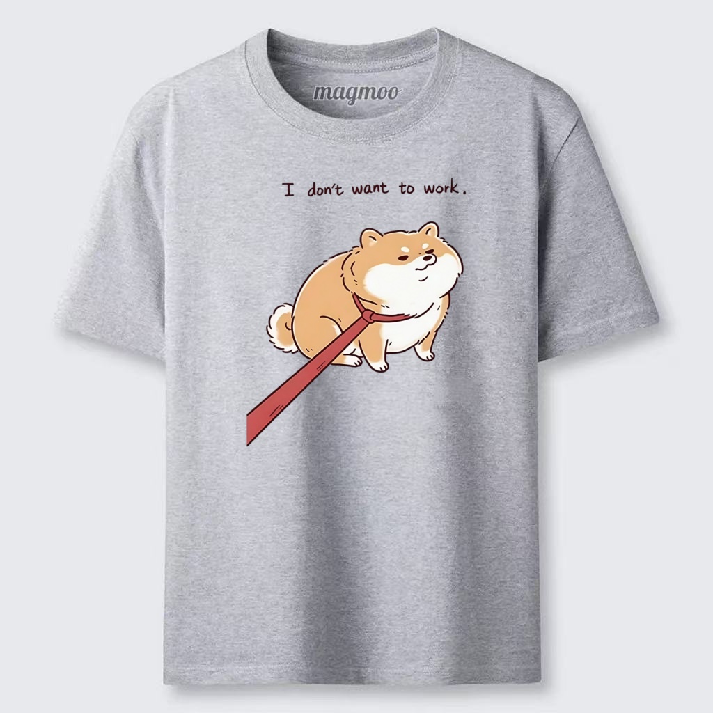 Magmoo Lazy Work Dog Funny Meme Classic T-shirt