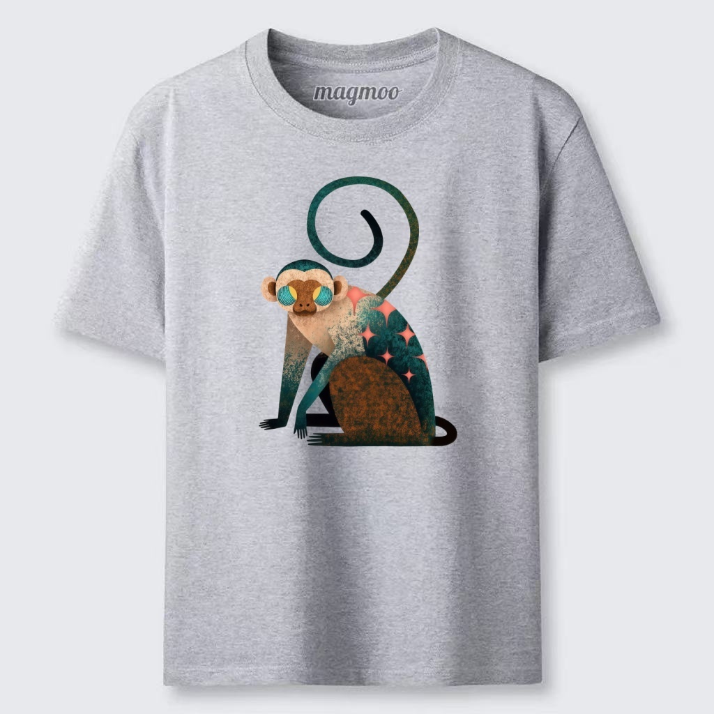 Magmoo Retro Star Monkey Classic T-shirt
