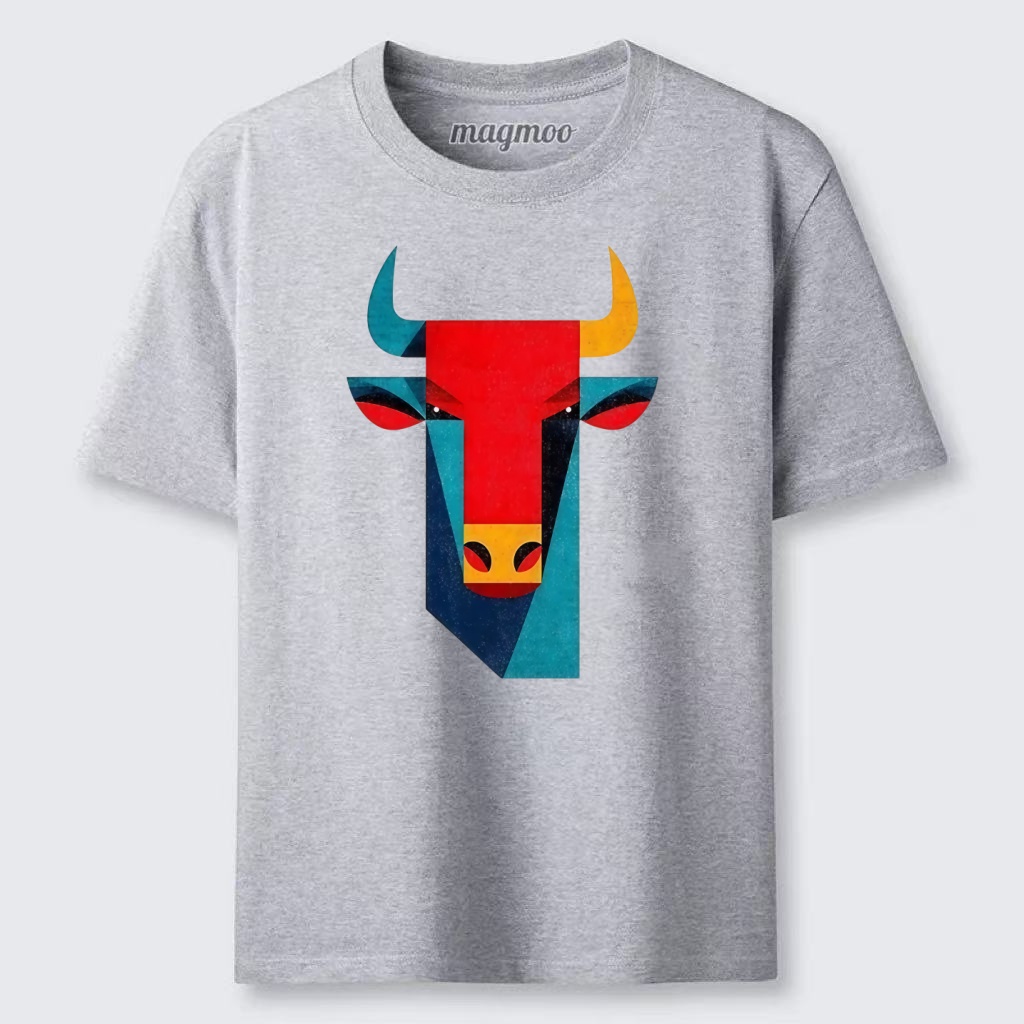 Magmoo Geometric Bull Head Art Classic T-shirt
