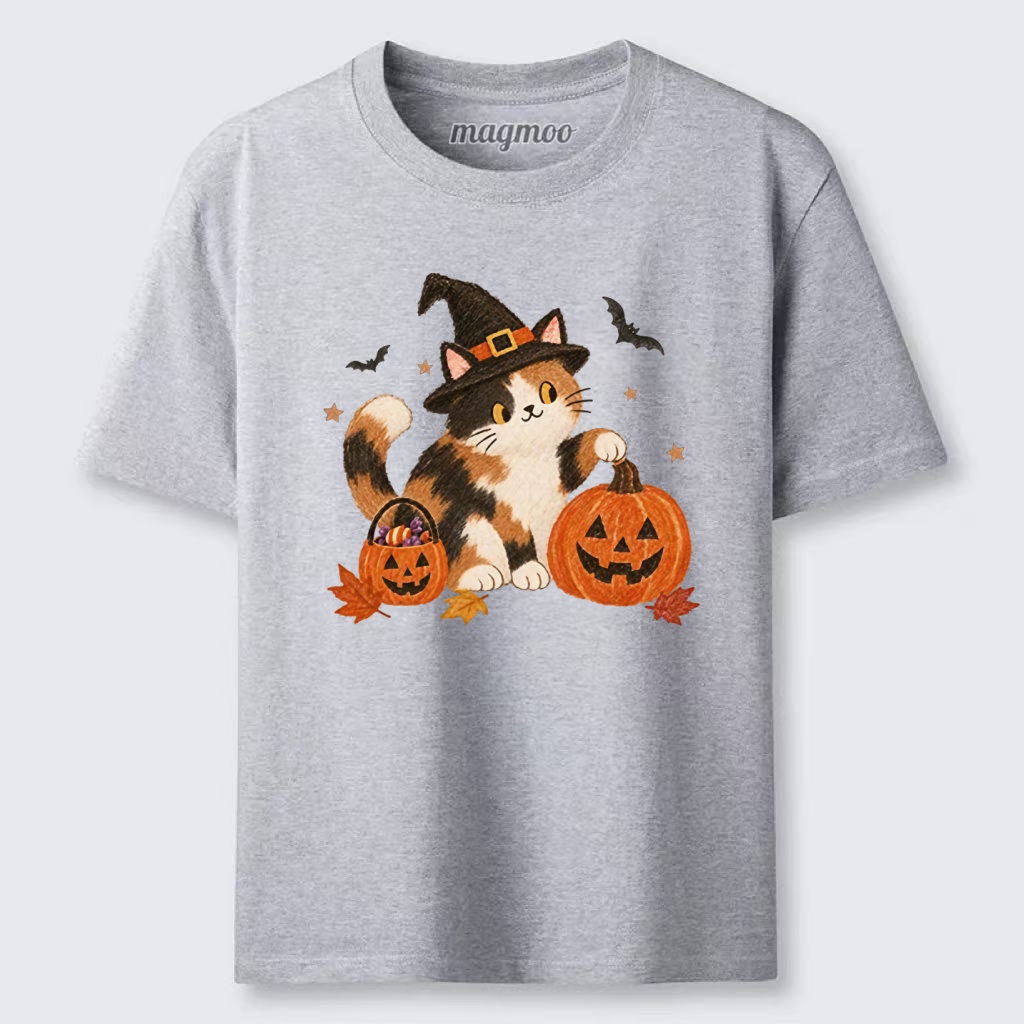 Magmoo Halloween Pumpkin Cat Meme Classic T-shirt