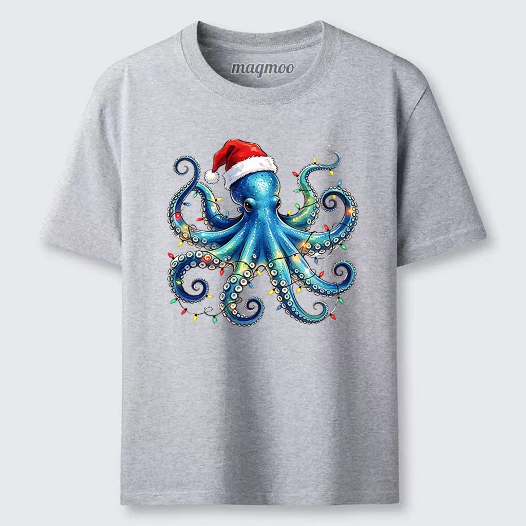 Magmoo Christmas Octopus Lights Classic T-shirt