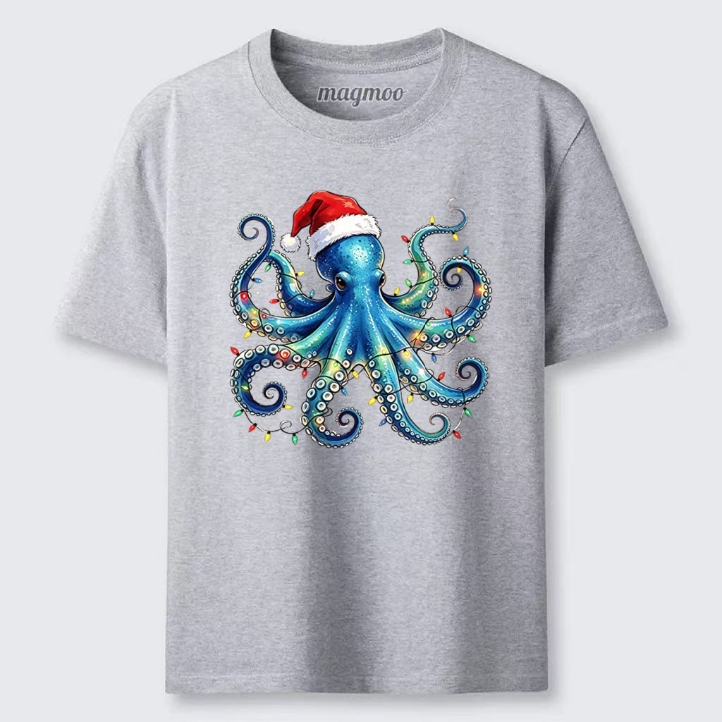 Magmoo Christmas Octopus Lights Classic T-shirt