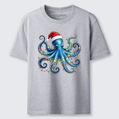 Magmoo Christmas Octopus Lights Classic T-shirt