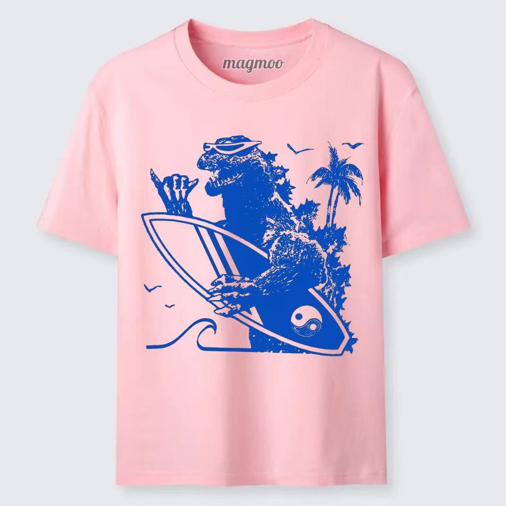 Magmoo Surfing Dinosaur T-shirt