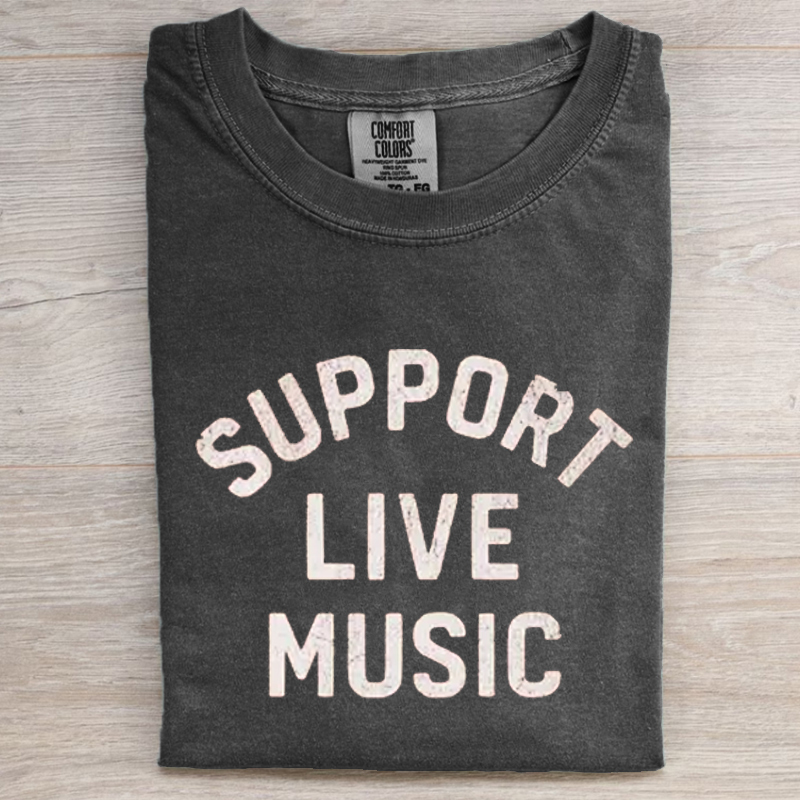 Support Live Music T-shirt-Magmoo