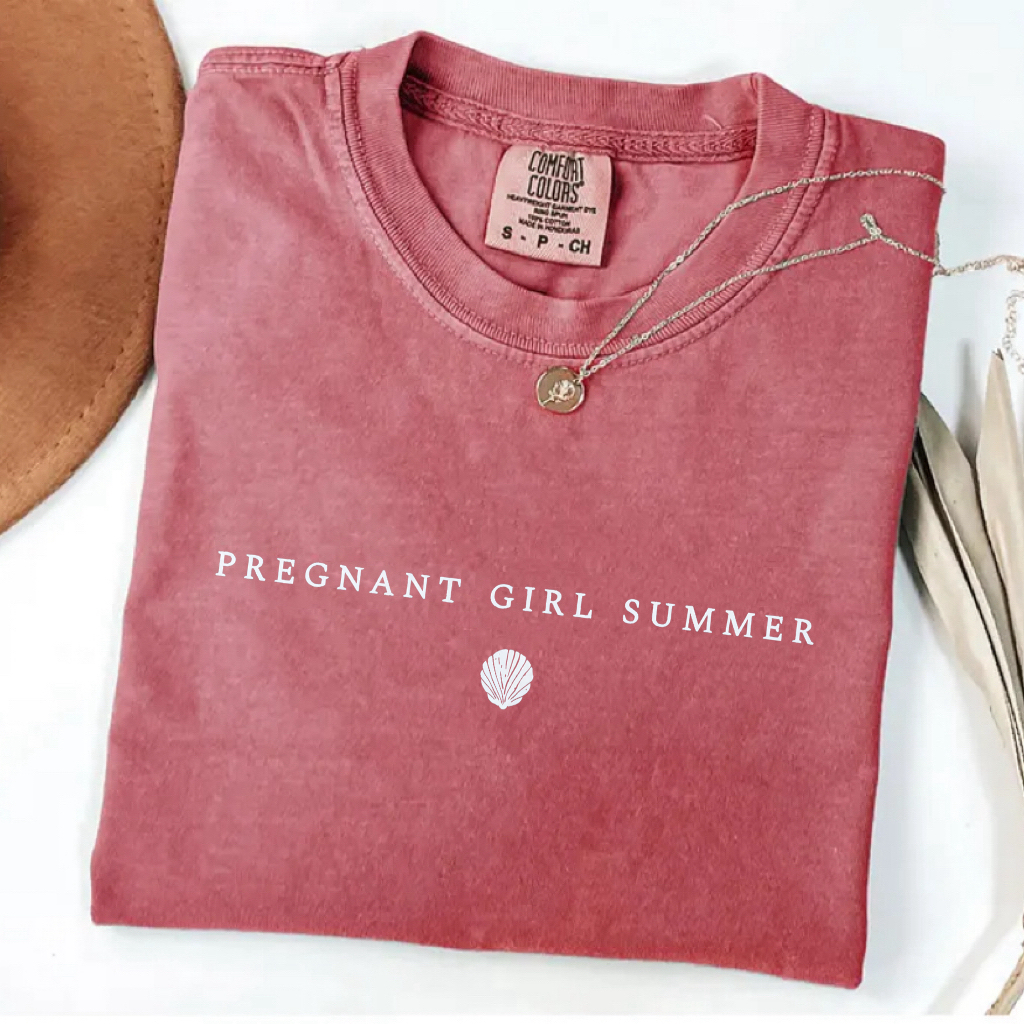 Cute Pregnancy Girl Summer T-shirt