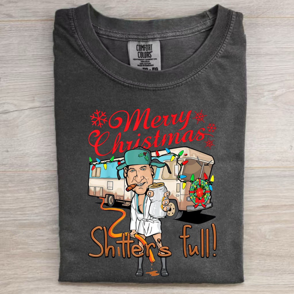 Retro Merry Christmas Shitter's Full T-Shirt
