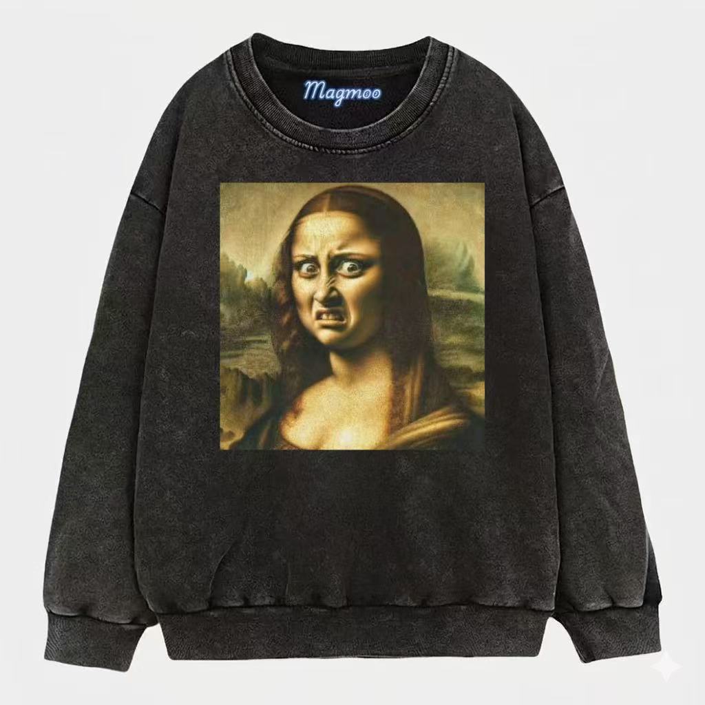 Retro Mona Lisa Art T-shirt