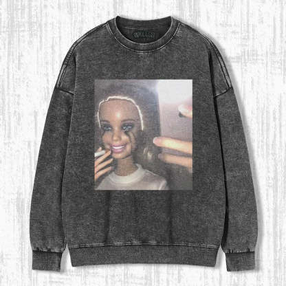 DOLL GIRL MEME SWEATSHIRTS & HOODIES-Magmoo