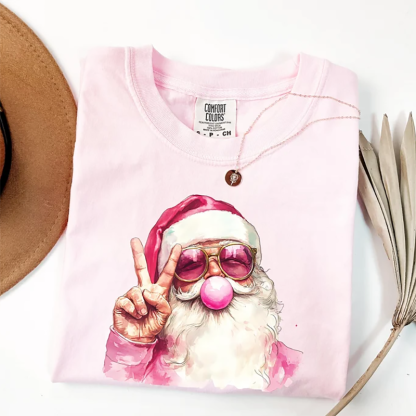 Comfort Colors Santa T-Shirt-Magmoo