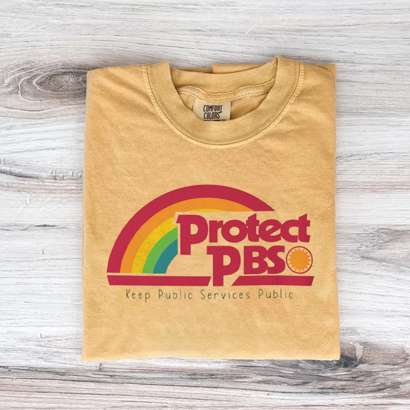 Protect PBS Rainbow Unisex T-shirt-Magmoo