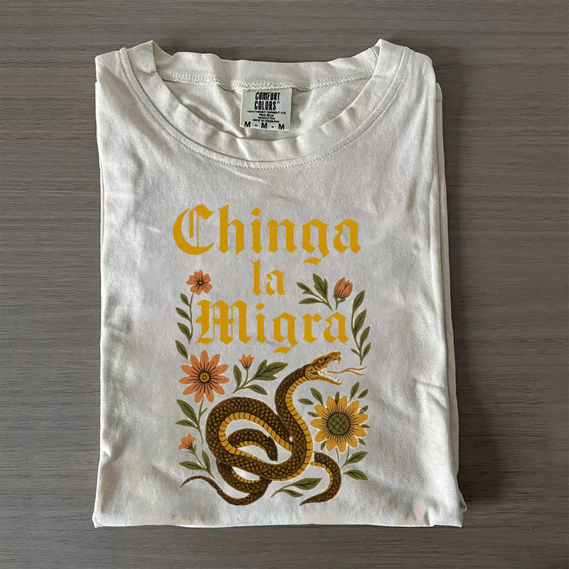 Chinga La Migra T-shirt-Magmoo