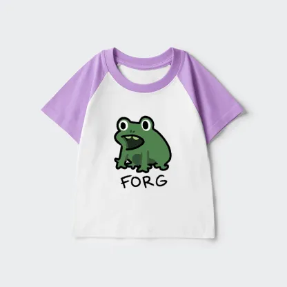 Magmoo Funny Forg Japan Kids Raglan T-shirt