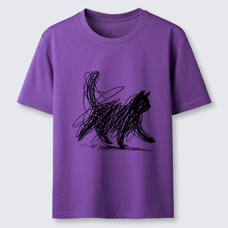 Magmoo Minimalist Cat Art Classic T-Shirt