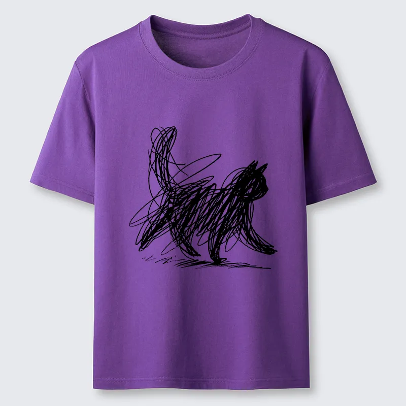Magmoo Minimalist Cat Art Classic T-Shirt