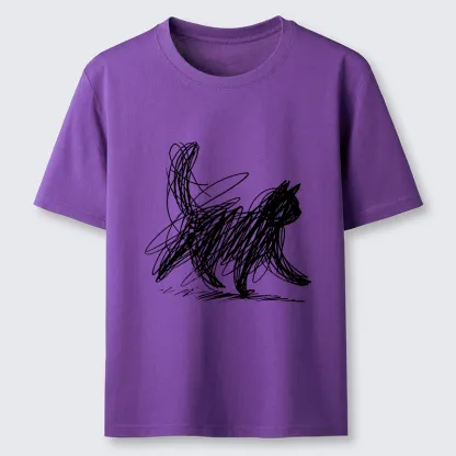 Magmoo Minimalist Cat Art Classic T-Shirt