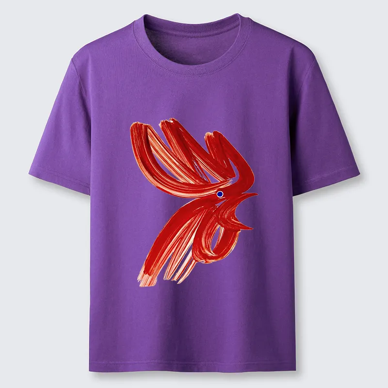 Magmoo Calligraphy Art Chicken Classic T-Shirt-Magmoo