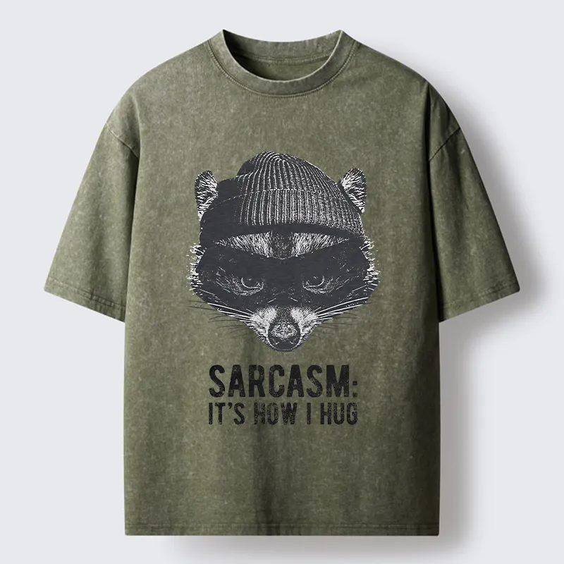 Magmoo Raccoon's Sarcasm Washed T-Shirt