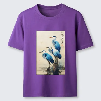 Magmoo Great Blue Heron Japan Classic T-Shirt-Magmoo