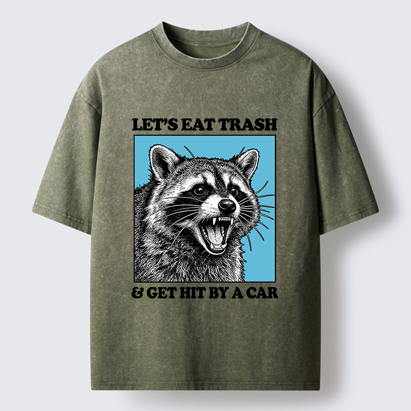 Magmoo Raccoon Rebellion Washed T-Shirt
