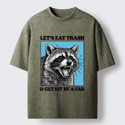Magmoo Raccoon Rebellion Washed T-Shirt