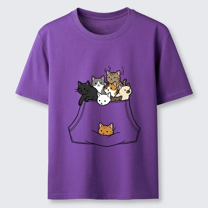 Magmoo Cats With Pockets Full Classic T-Shirt-Magmoo