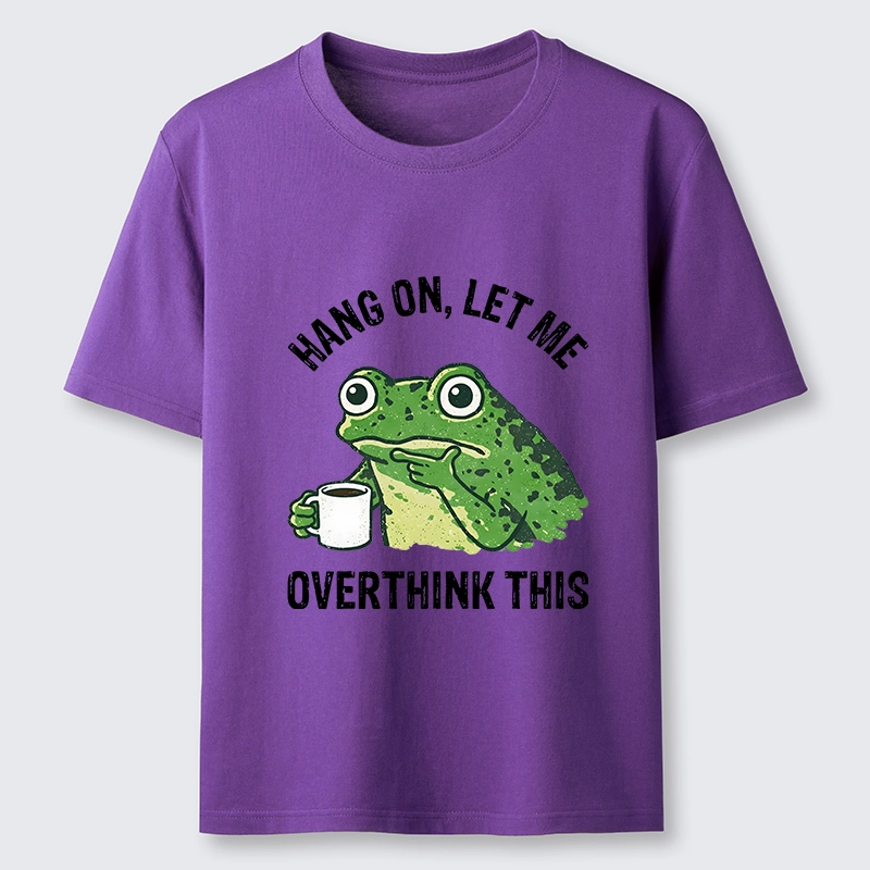 Magmoo Overthinking Frog With Coffee Classic T-Shirt