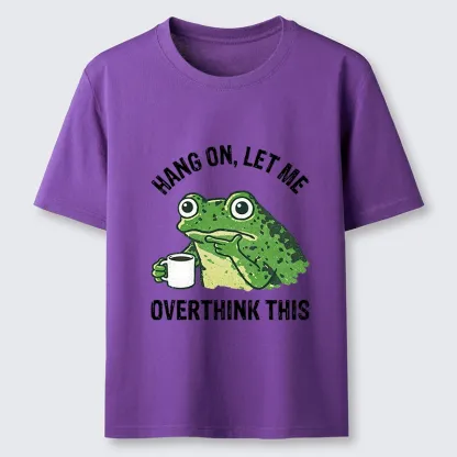 Magmoo Overthinking Frog With Coffee Classic T-Shirt