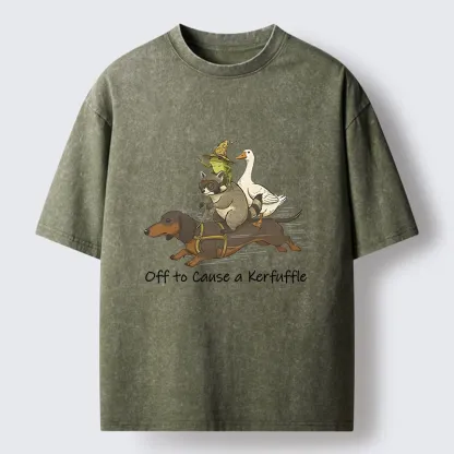 Magmoo Silly Animal Squad Adventure Washed T-Shirt