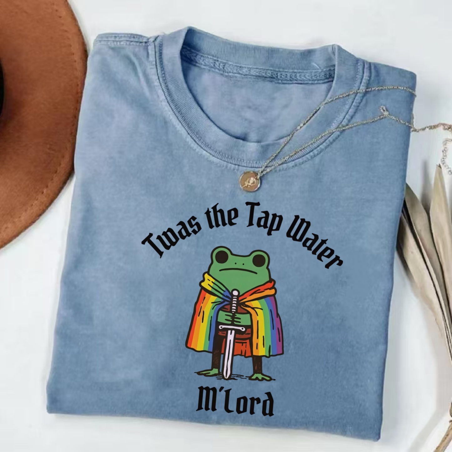 Magmoo Twas The Tap Water Funny Frog LGBTQ Pride T-shirt