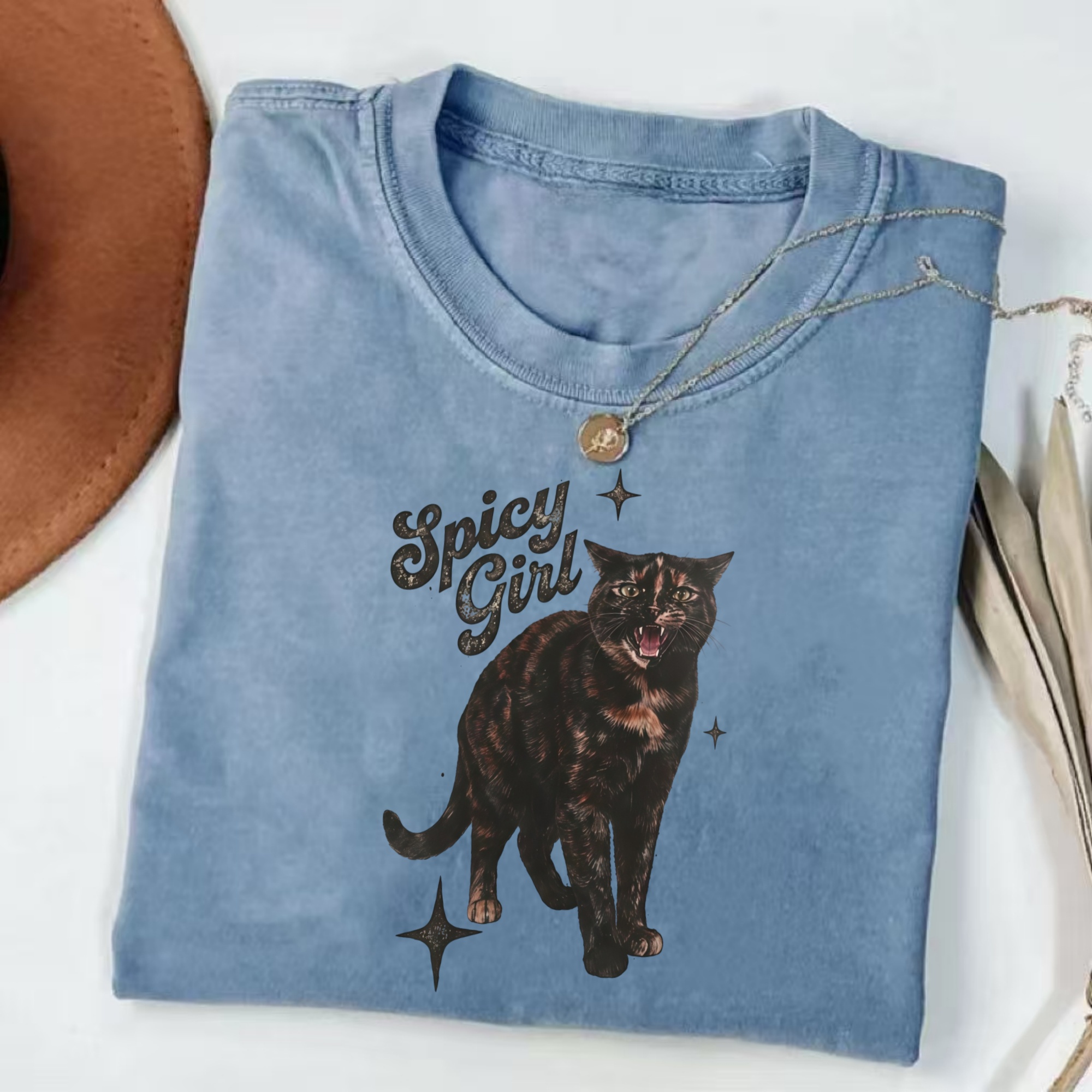Magmoo Spicy Girl Tortie Cat T-shirt