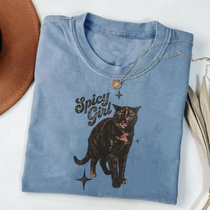 Magmoo Spicy Girl Tortie Cat T-shirt