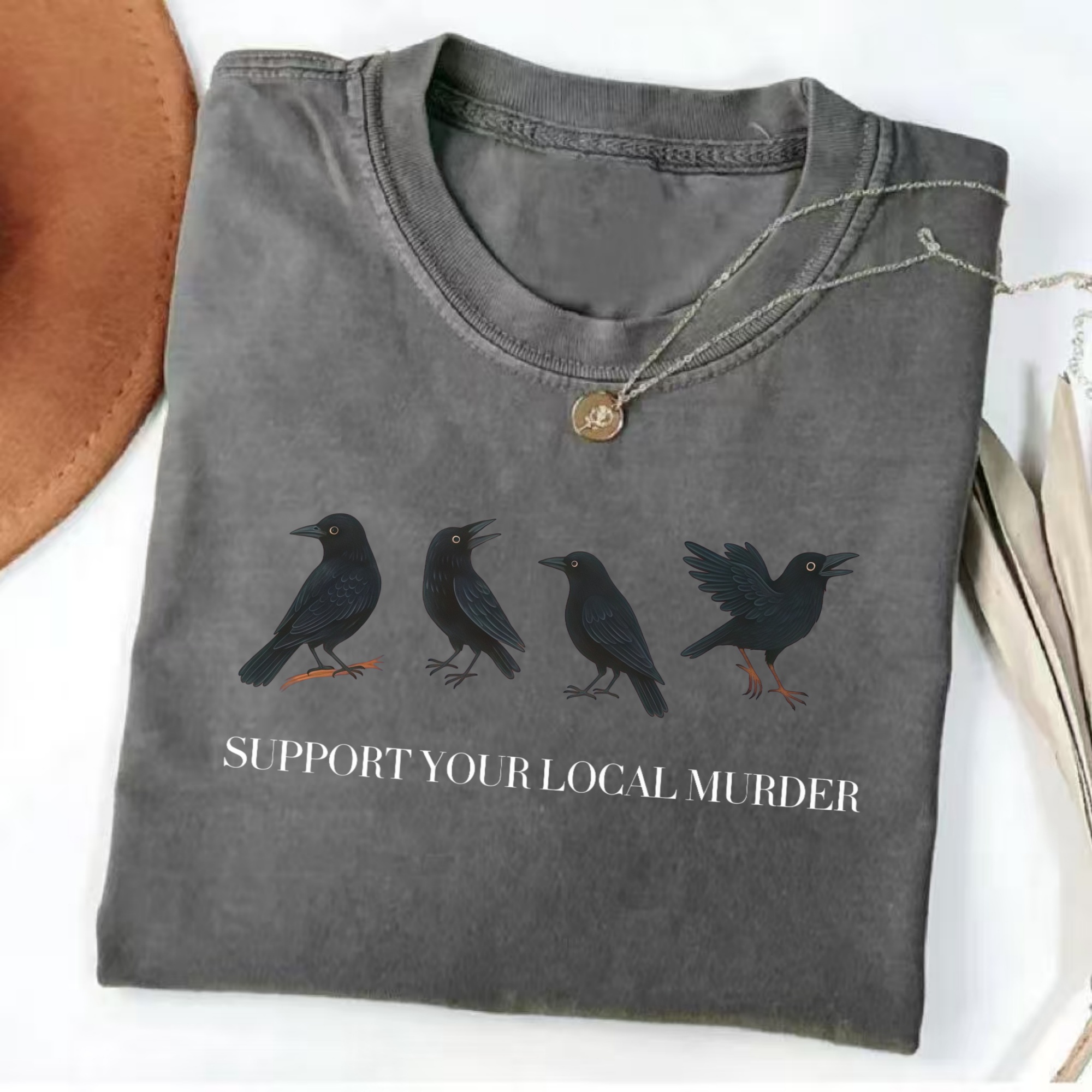 Magmoo Support Your Local Murder T-shirt