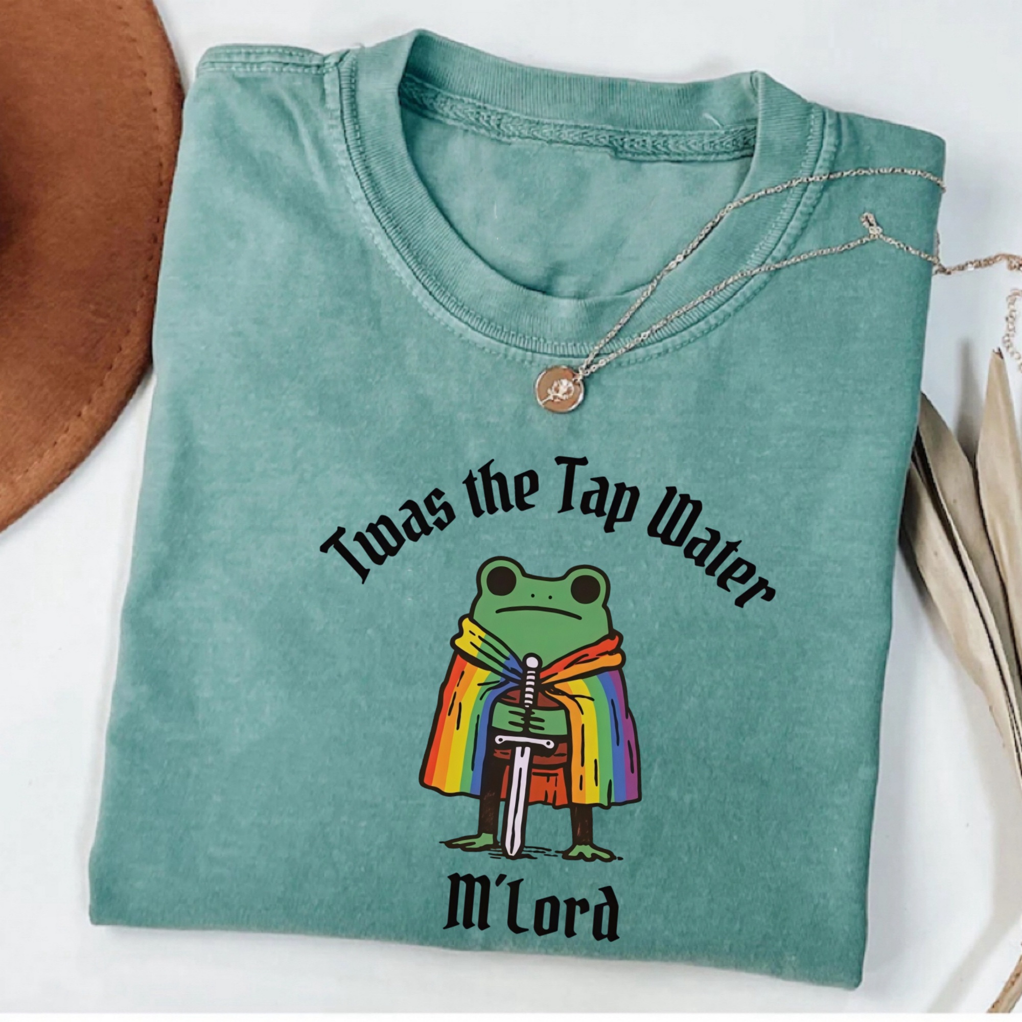 Magmoo Twas The Tap Water Funny Frog LGBTQ Pride T-shirt