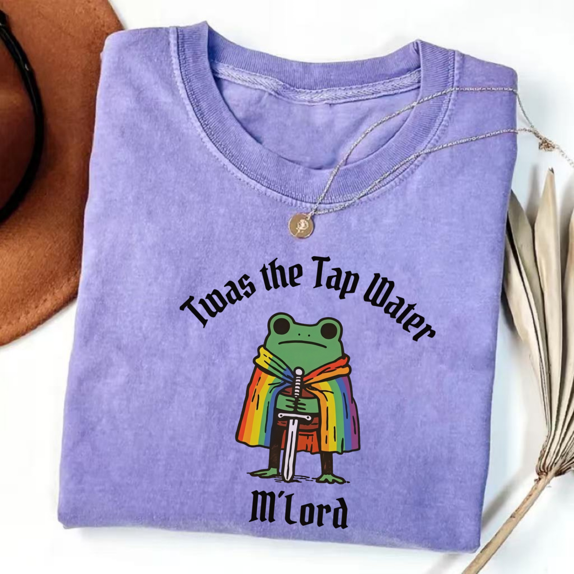 Magmoo Twas The Tap Water Funny Frog LGBTQ Pride T-shirt