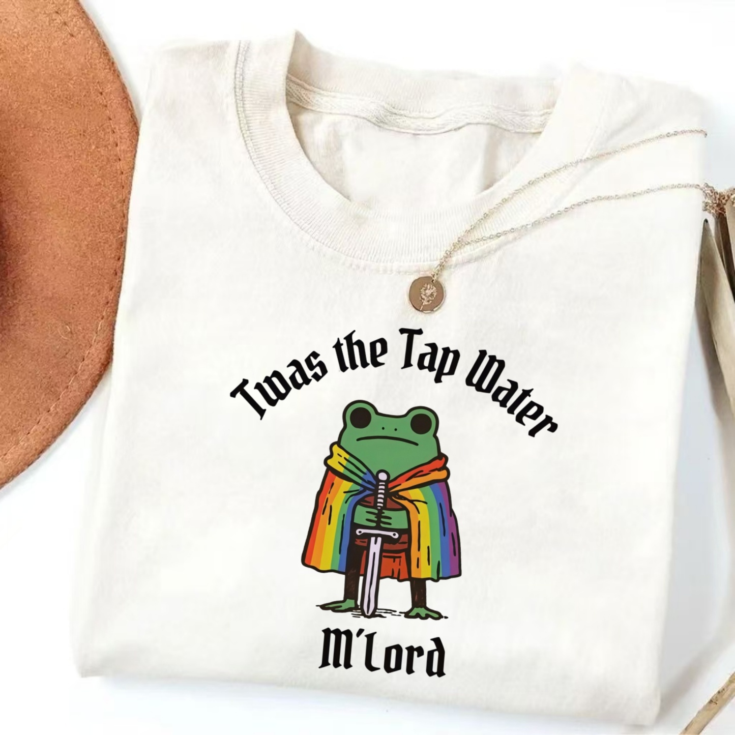 Magmoo Twas The Tap Water Funny Frog LGBTQ Pride T-shirt