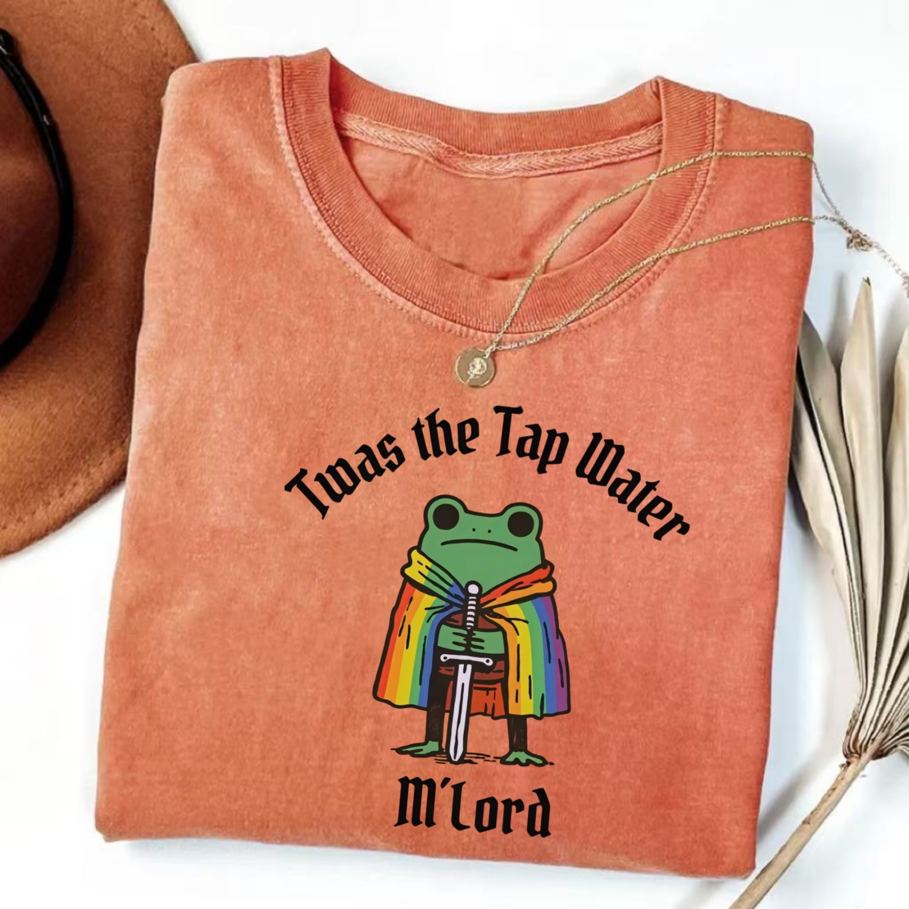 Magmoo Twas The Tap Water Funny Frog LGBTQ Pride T-shirt