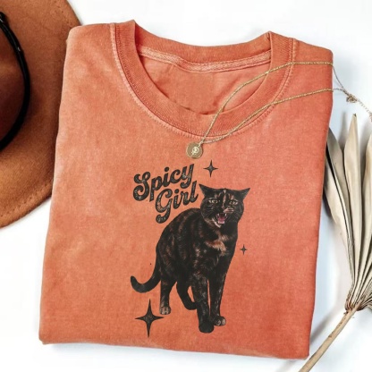 Magmoo Spicy Girl Tortie Cat T-shirt