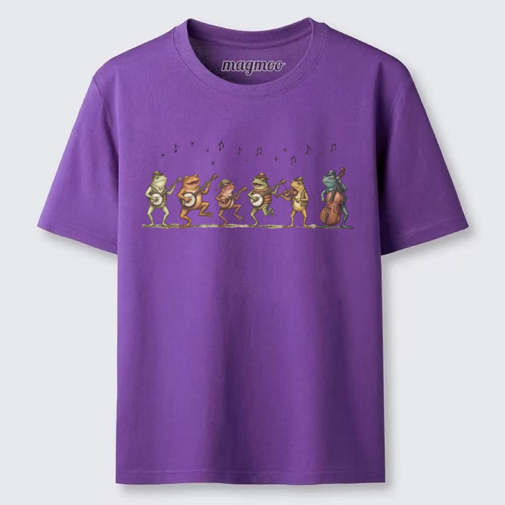 Magmoo Retro Bluegrass Frog Band Classic T-shirt