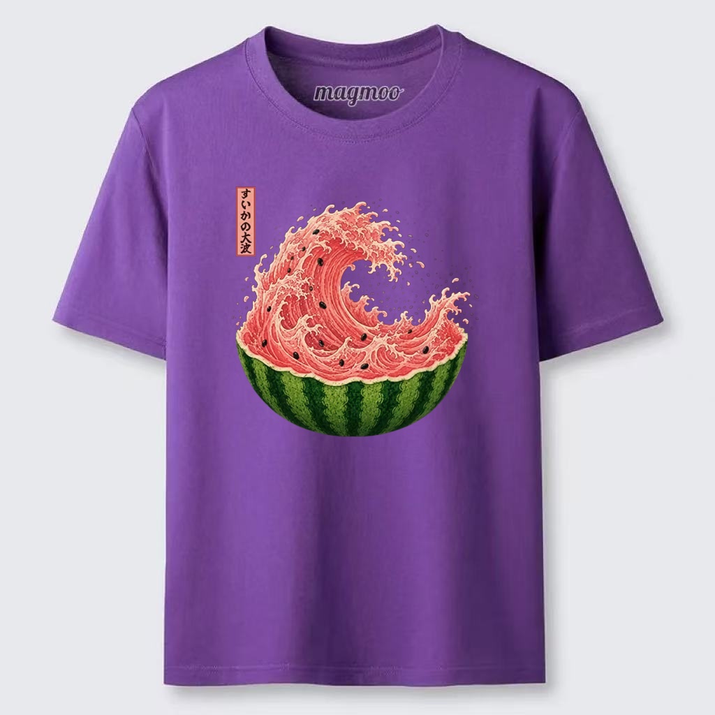 Magmoo Watermelon Wave Summer Ukiyo Art Classic T-shirt
