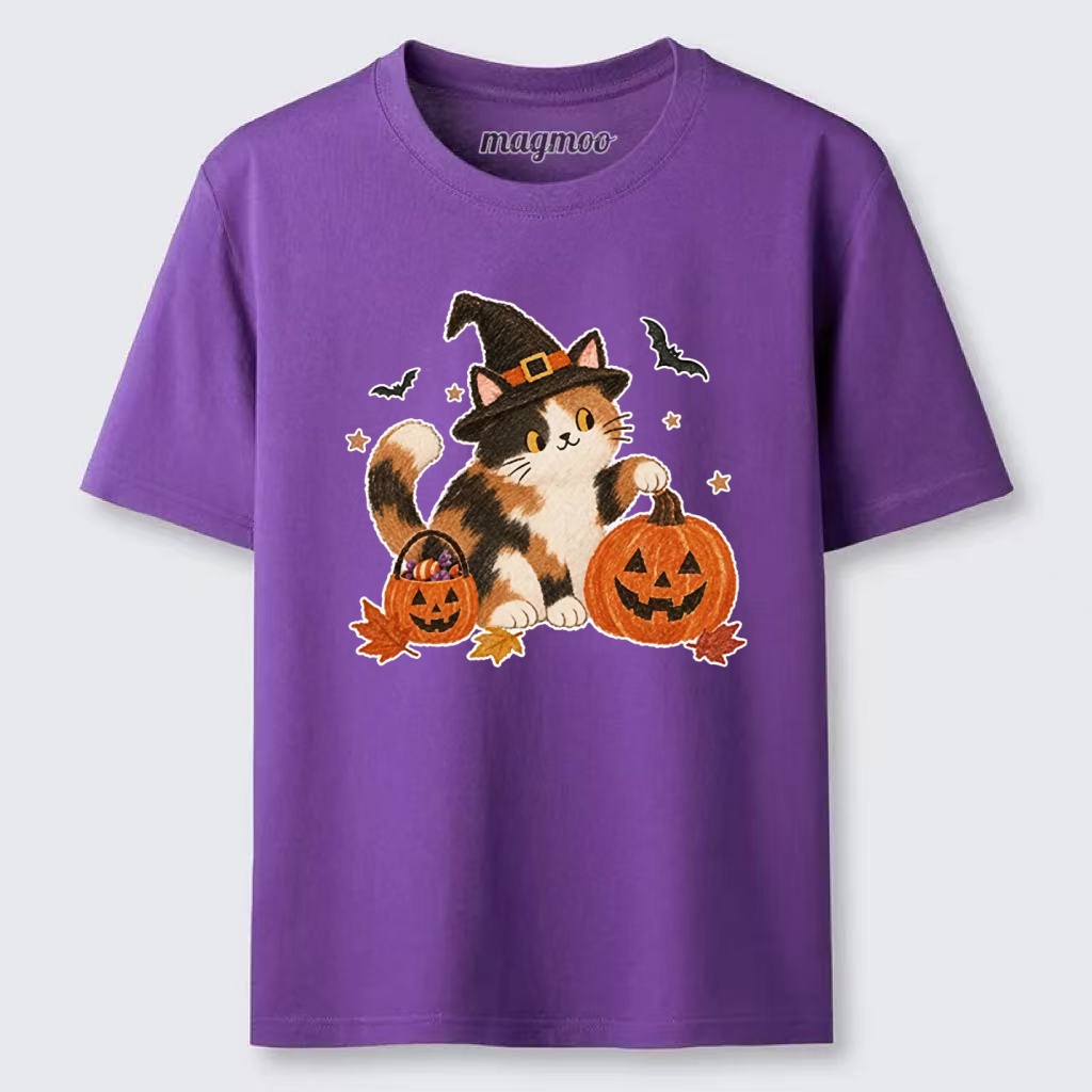 Magmoo Halloween Pumpkin Cat Meme Classic T-shirt