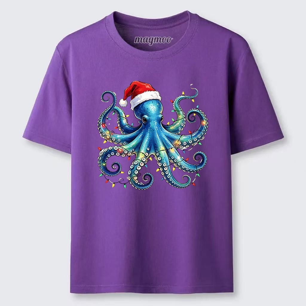Magmoo Christmas Octopus Lights Classic T-shirt