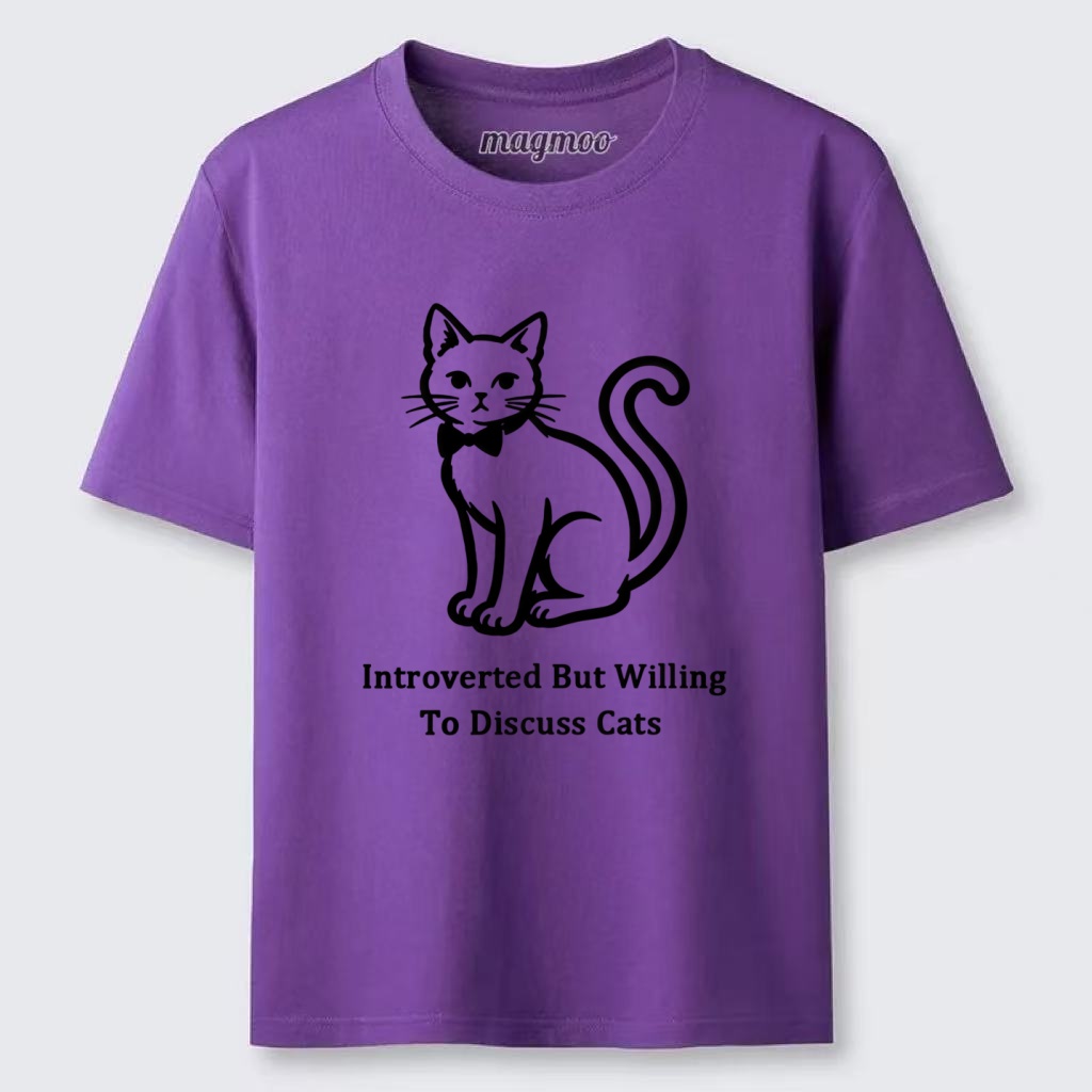 Magmoo Cat Lover Introvert Quote Classic T-shirt
