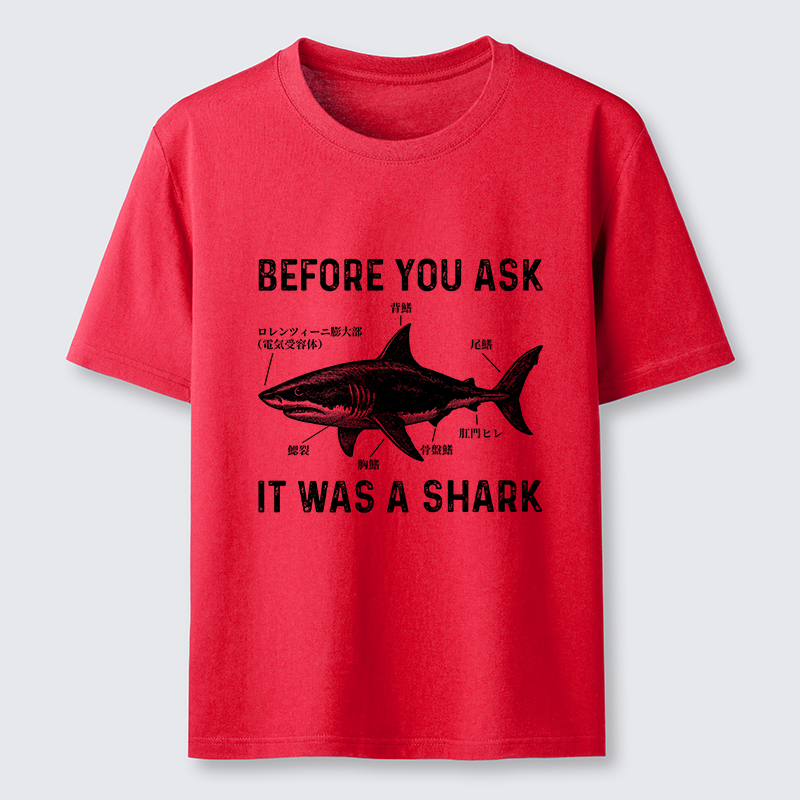 Magmoo Before You Ask It Was A Shark Classic T-Shirt-Magmoo