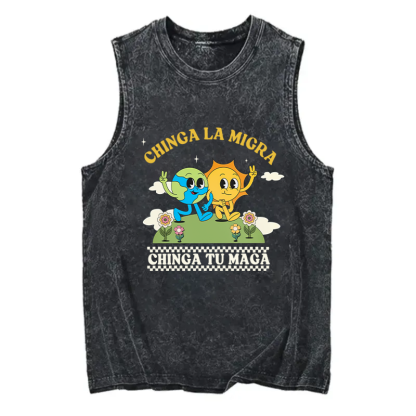 Comfort Colors Chinga La Migra Resist Tank-Magmoo
